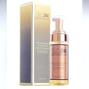 GLO24K Exfoliating & Foaming Facial Cleanser with 24k Gold
